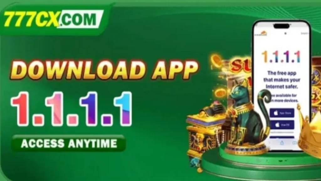 777cx Game home screen interface with casino-style games”